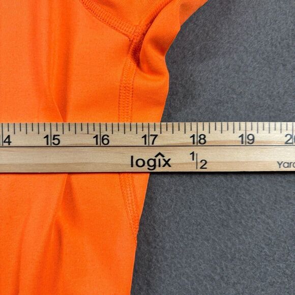 Nike Pro Combat Quarter Zip Womens L Orange Dri Fit Therma Fit Athletic Neon - Picture 7 of 9